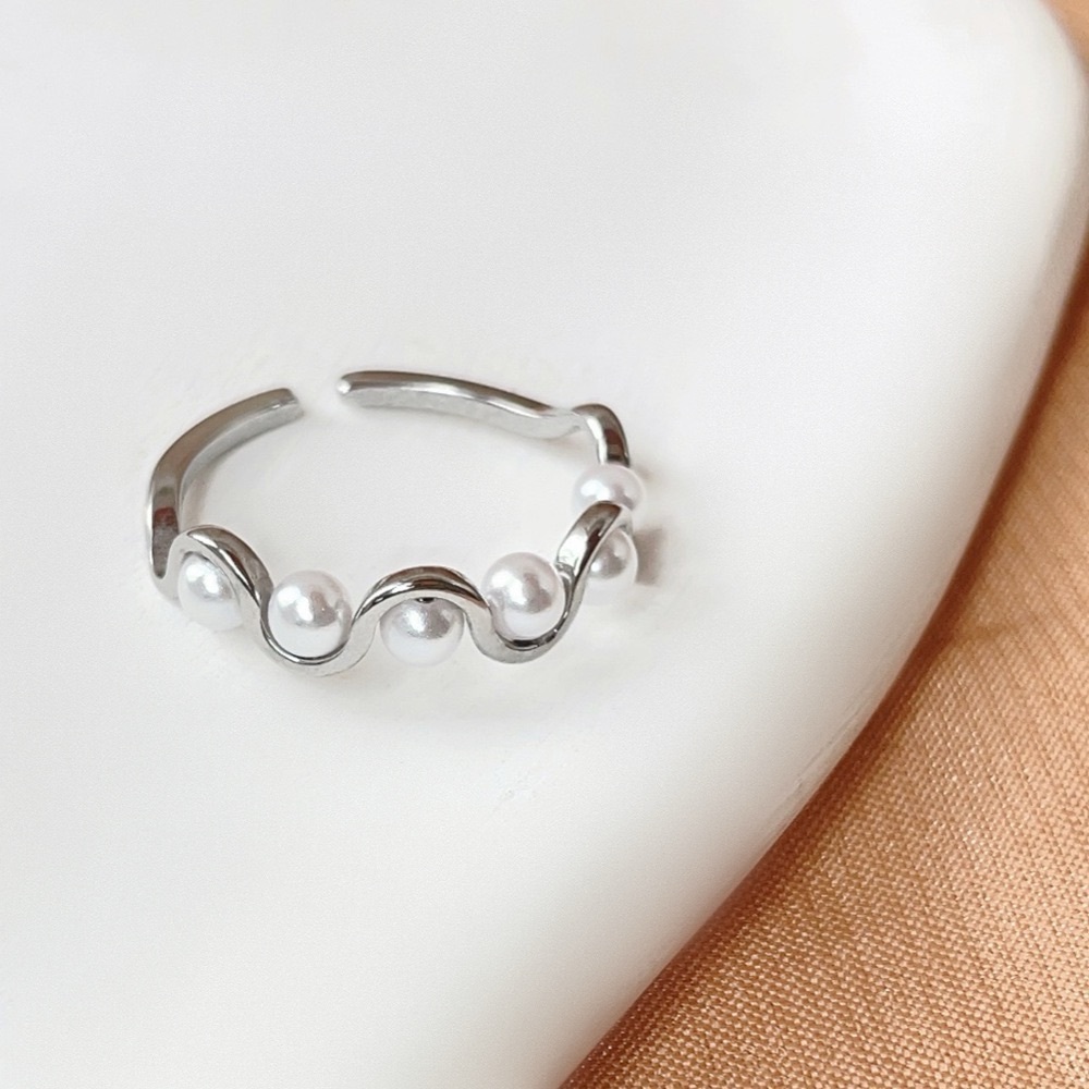 TWO RINGS for $39❤️Dainty Minimalist Rings* Open Rings*Pearl Rings*LW - Picture 7 of 8